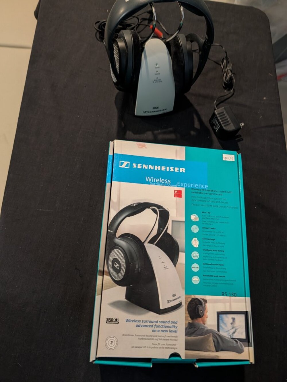 Sennheiser RS 130 Wireless Over-Ear Headphone System - Complete with Box